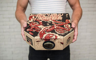 DIY: Turn a pizza box into a movie projector