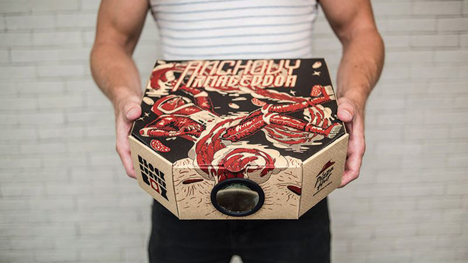 DIY: Turn a pizza box into a movie projector